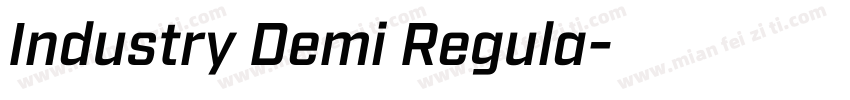 Industry Demi Regula字体转换